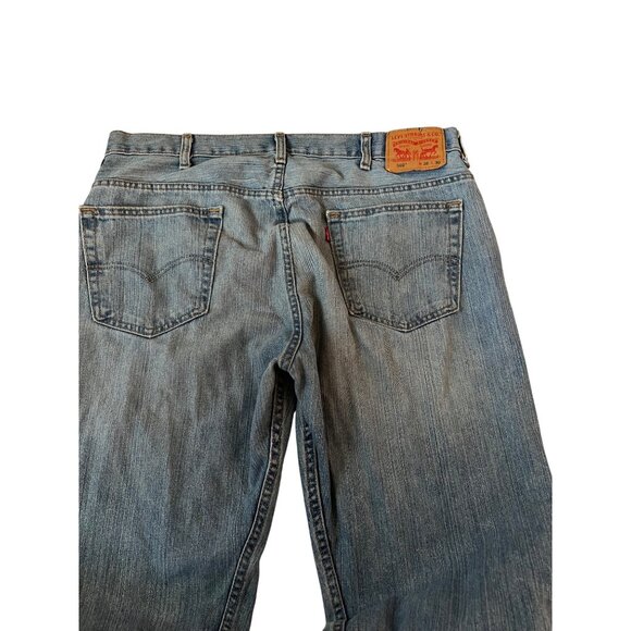 Levi's 569 Loose Straight Leg Blue Jeans Men's Size 38x30 Relaxed Fit Denim - Picture 6 of 11